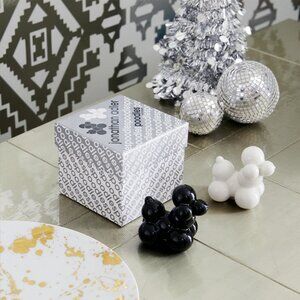 Jonathan Adler Poodles Salt & Pepper Shakers black & white